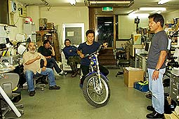 バイカーズステーションにて"