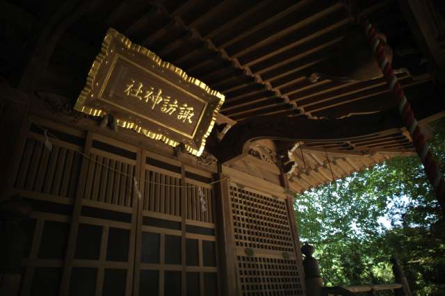 諏訪神社の看板